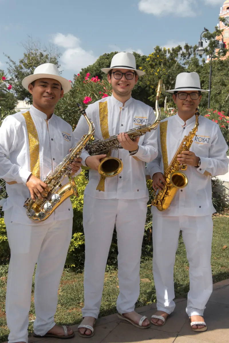 Sección de saxofones y clarinetes